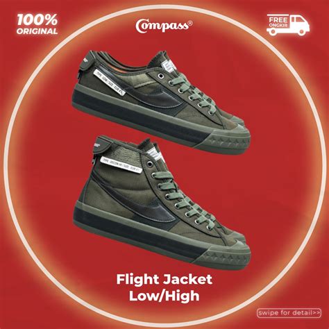 Jual Original Sepatu Compass Flight Jacket Low Hgih Shopee Indonesia