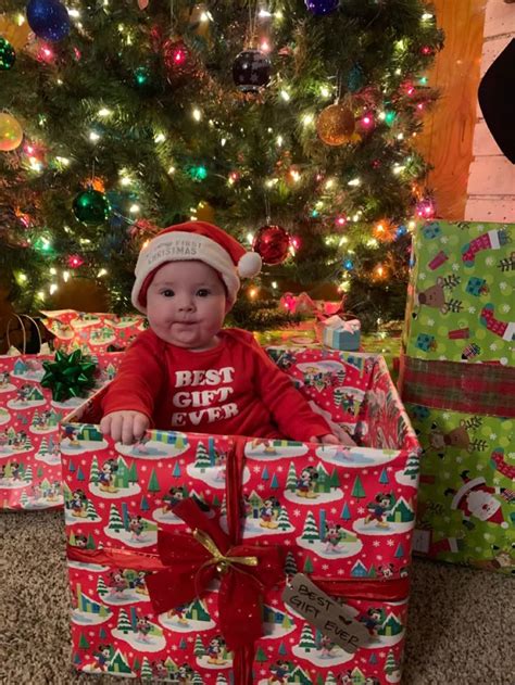Baby Christmas Photos Holiday Pictures Christmas Box Babies First