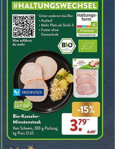 Gut Bio kasseler minutensteak Angebot bei ALDI SÜD 1Prospekte de