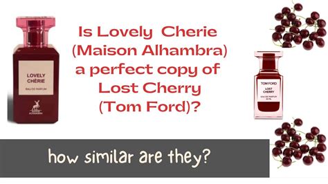 Lovely Cherie By Maison Alhambra Lost Cherry Tom Ford Dupe Perfume