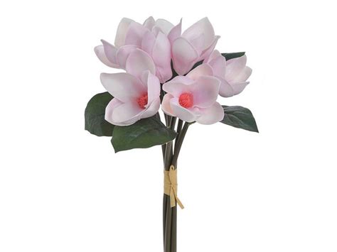 Buchet 6 Fire Magnolie Artificiala Pentru Aranjamente Florale 8195