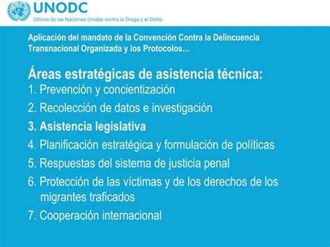 PPT Oficina De Las Naciones Unidas Contra La Droga Y El Delito