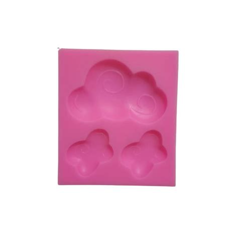 Molde Silicone Nuvens 3 Cavidades Shopee Brasil