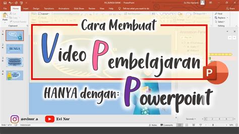 CARA MEMBUAT VIDEO PEMBELAJARAN DENGAN POWERPOINT BELAJAR POWERPOINT