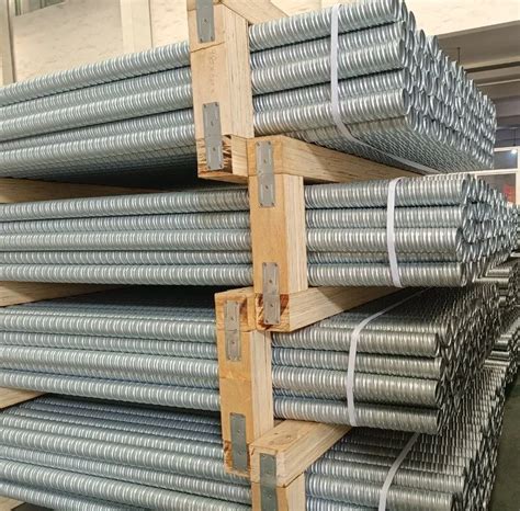 Post Tension Prestressed Round Metal Material Galvanized Corrugated