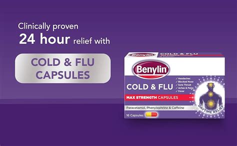 Benylin Cold And Flu Max Strength Capsules 16 Each Uk Health And Personal Care