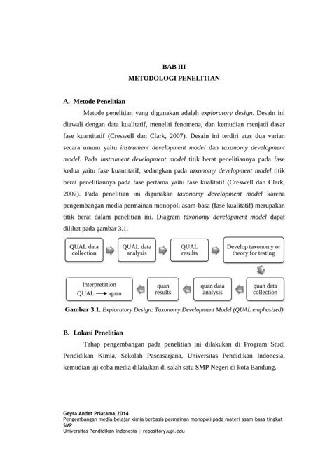 PDF BAB III METODOLOGI PENELITIAN A Repository Upi Edurepository