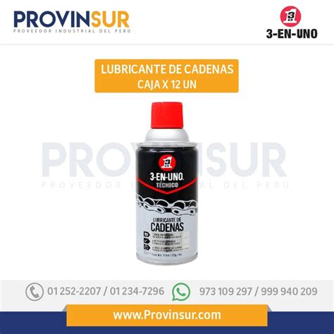 Lubricante De Cadenas X Und En Uno Provinsur Sac