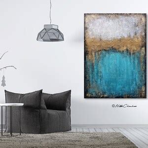 Modern Industrial Wall Art Original Abstract Painting on - Etsy