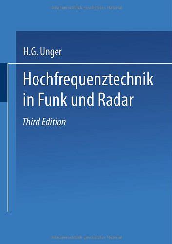 【预售】hochfrequenztechnik In Funk Und Radar虎窝淘