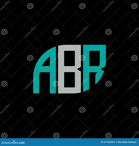 Abr Letter Logo Design On Black Backgroundabr Creative Initials Letter