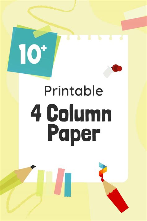 4 Column Paper 10 Free Pdf Printables Printablee