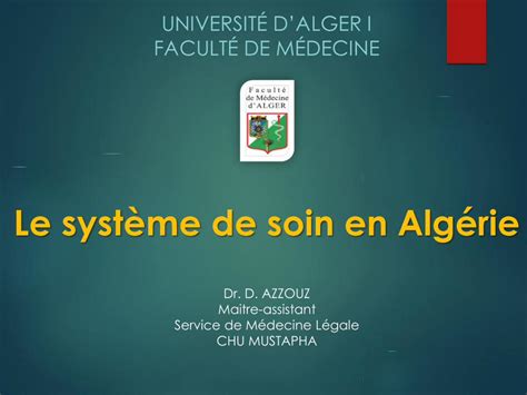 PDF Le système de soin en Algérie univ ency education comuniv ency