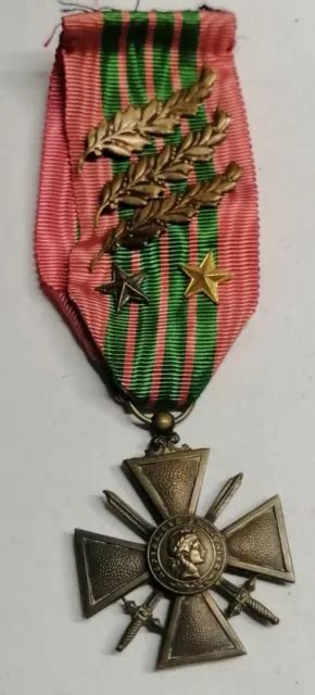 M Daille Croix De Guerre Avec Palm S Et Citations Eur