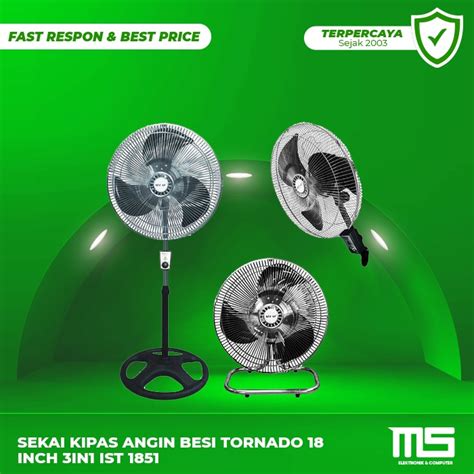 Jual SEKAI Kipas Angin Besi Tornado 18 Inch 3in1 IST 1851 Shopee