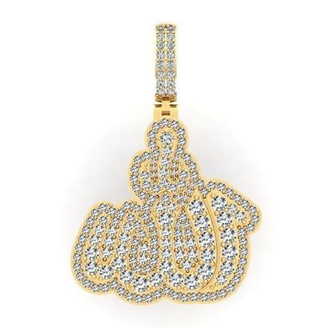 allah pendant 3D model 3D printable | CGTrader