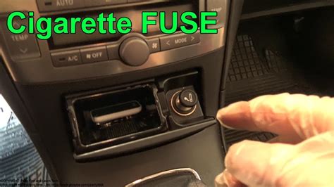 How To Replace Cigarette Lighter Fuse Toyota Avensis Years 2002 To 2009 Youtube