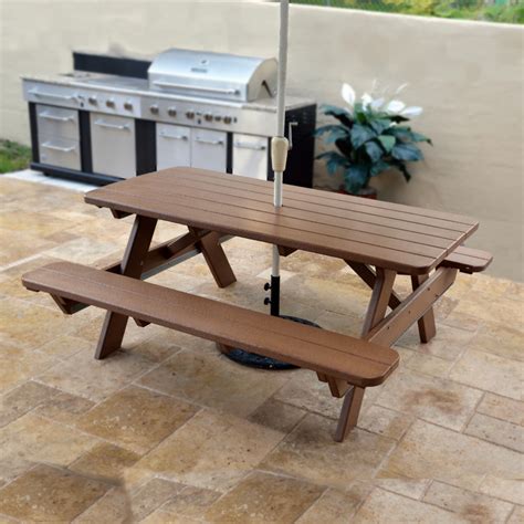 POLYWOOD 72 In Commercial Picnic Table - Park Collection - POLYWOOD ...