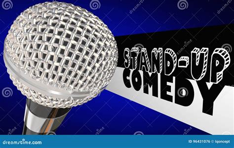 Stand Up Comedy Microphone Comedian Open Mic Performance D