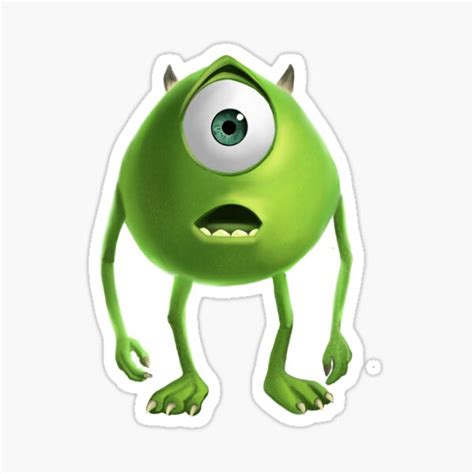 Mike Wazowski Sticker For Sale By Zaehen Redbubble