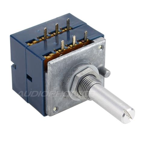 Potentiometer ALPS Stereo RK27 High Quality 250 Kohm Audiophonics