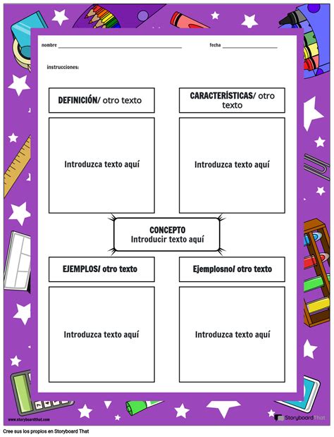 Frayer Modelo 10 Storyboard Por Es Examples