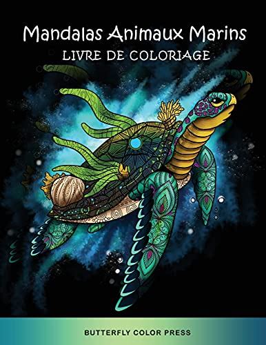 9781636382395 Mandalas Animaux Marins Livre De Coloriage Livre De