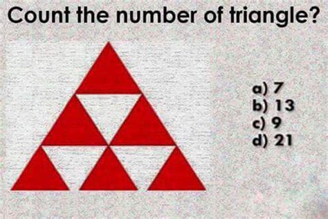 Count the number of triangles? | Puzzle Answer