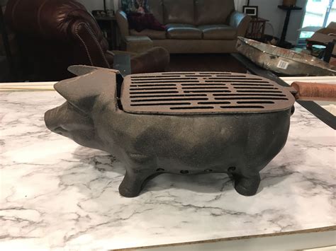 Very Unique Cast Iron Pig Shaped Hibachi Grill For Sale In Louisville