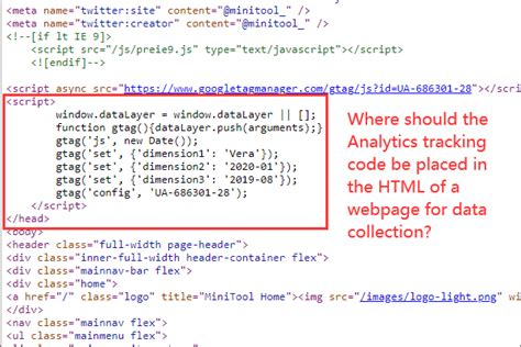 4 Options To Place The Analytics Tracking Code In The HTML