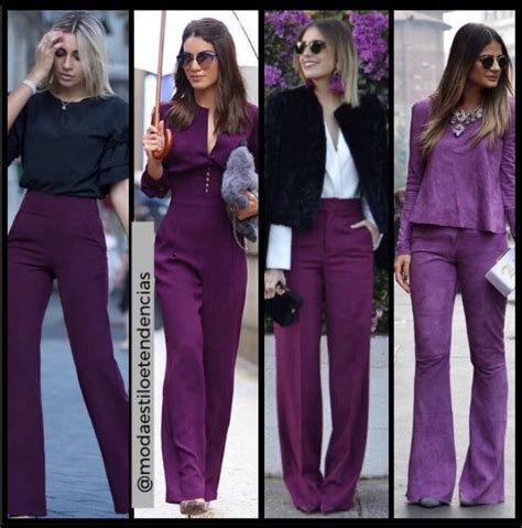 Looks Roxo Purple Shirt Outfits Purple Top Outfit Purple Outfits