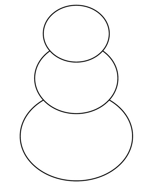 Snowman Template Printable Pdf