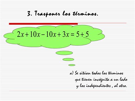 C Mo Se Resuelve Una Ecuaci N De Primer Grado Ppt