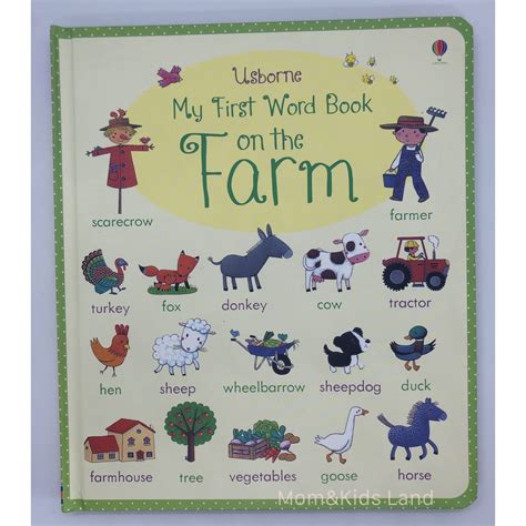 พร้อมส่ง บอร์ดบุ๊คเล่มใหญ่ ปกแข็ง Usborne My First Word Book 5