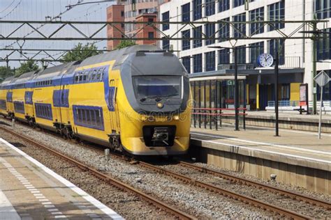 Virm Doubledeck Intercity Train Of Ns On Across Tation Den Haag