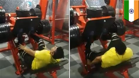 Horror Weightlifting Injury Gym Bro Breaks His Legs While Doing Leg