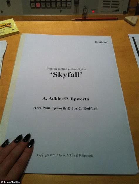 Adele releases Skyfall theme tune | Daily Mail Online