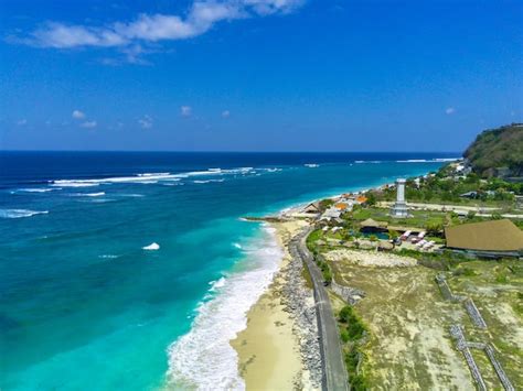 La Vista Desde La Perspectiva A Rea De La Playa Pandawa En Bali Es