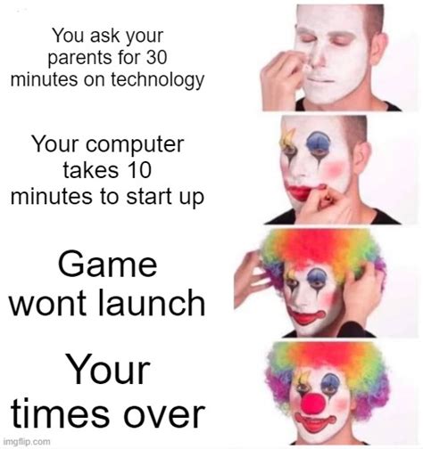 Clown Applying Makeup Meme Imgflip