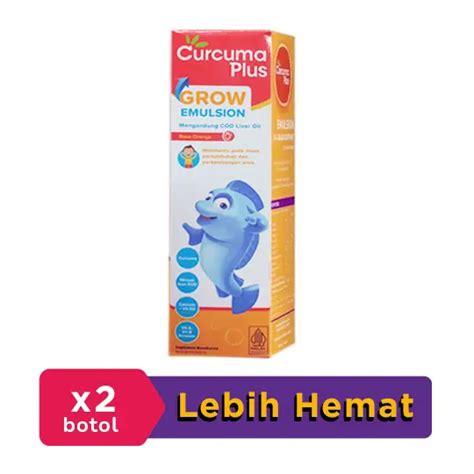 Curcuma Plus Grow Emulsion Rasa Jeruk Sirup Ml Botol Hemat