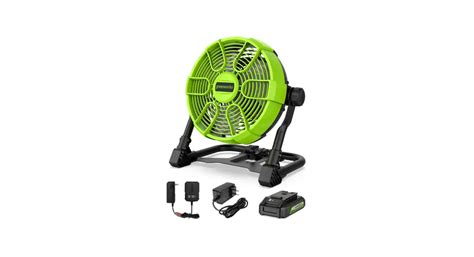 Greenworks Fn24a01 Portable Fan Cordless Battery Instruction Manual