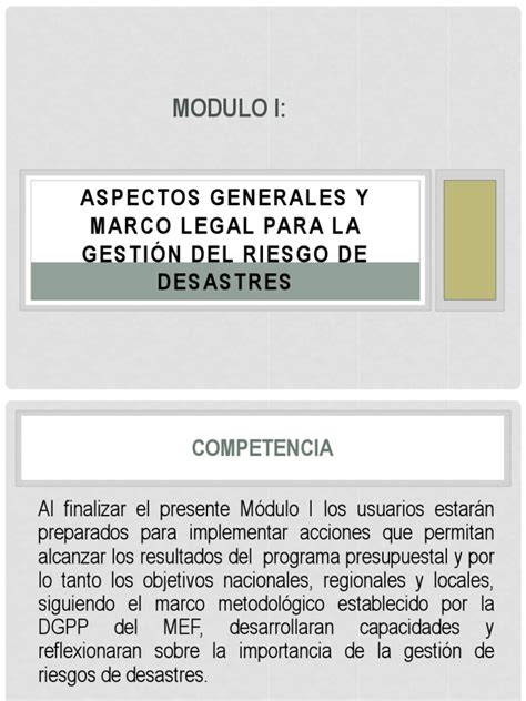 Pdf Aspectos Generales Y Marco Legal Para La Gesti N Del Riesgo De