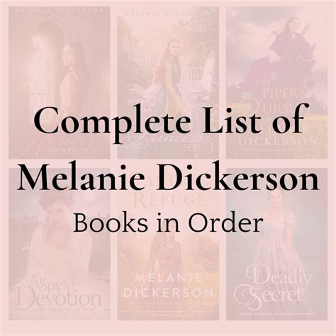 Complete List of Melanie Dickerson Books in Order