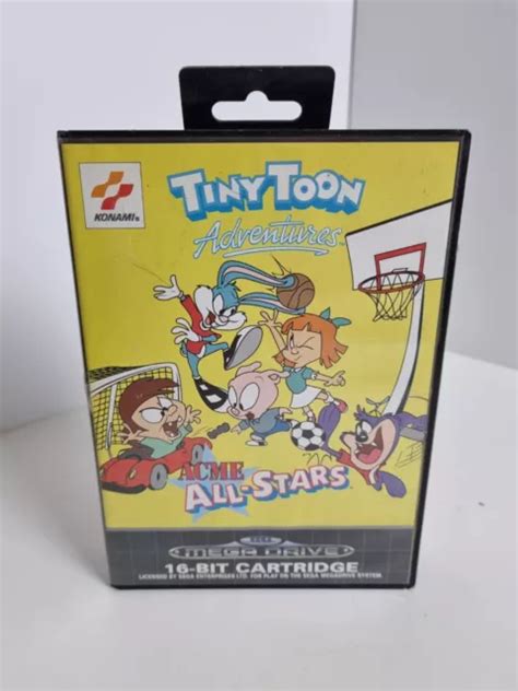 Sega Mega Drive Game Tiny Toon Adventures Acme All Stars Pal Cib Ovp