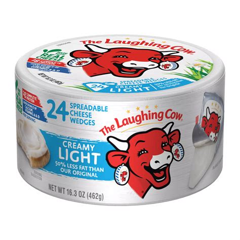 The Laughing Cow Creamy Spreadable Cheese Wedges 24 Ct Bjs