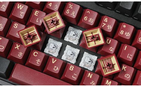 Drop Redsuns Gmk Red Samurai Keycap Set For Tenkeyless Keyboards