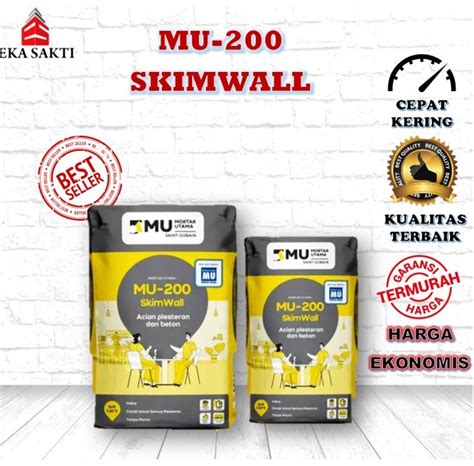 Jual Mortar Utama MU 200 Skimwall Acian Plester Dan Beton 40 KG Kota