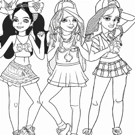 Desenhos De Garotas Jovens Para Imprimir E Colorir