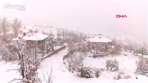 Tunceli ye mevsimin ilk karı yağdı 31 köy yolu ulaşıma kapandı Son