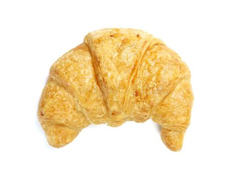 Croissant Isolated On A White Background Stock Image Image Of Icing